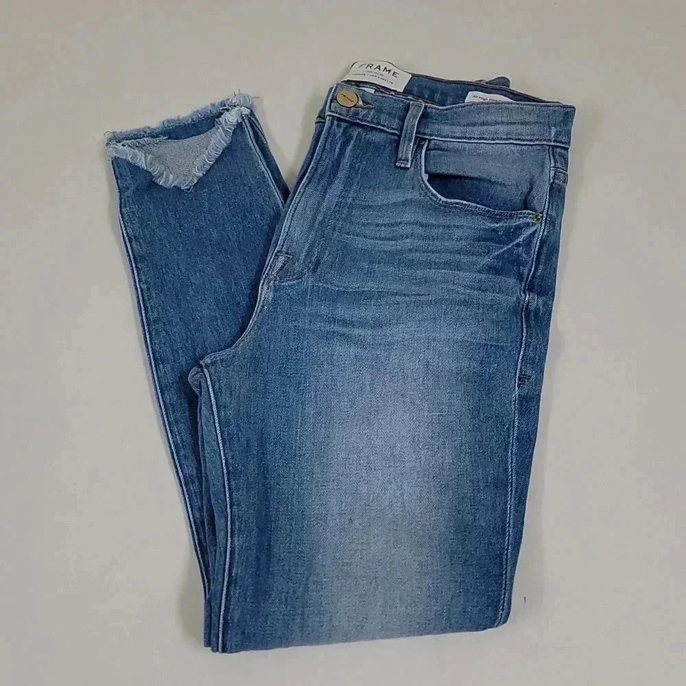 Frame Denim Ali High Rise Cigarette Jeans